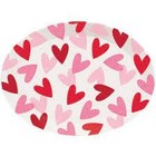 Creative Converting OVAL PLASTIC TRAY VALENTINES HEARTS