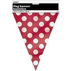 Unique Industries RUBY RED DOTS FLAG