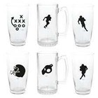 Unique Industries FOOTBALL BEVERAGE CLINGS 16CT