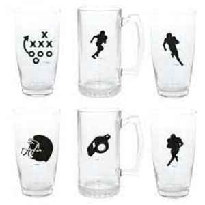 Unique Industries FOOTBALL BEVERAGE CLINGS 16CT