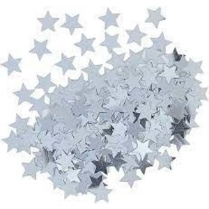 Unique SILVER STAR CONFETTI .5 OZ