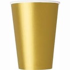 Unique CUPS GOLD 12OZ 8CT