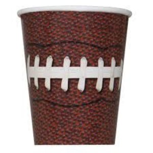 Unique Industries CUPS FOOTBALL PARTY 9 OZ 8CT