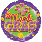 Anagram 18 IN MARDI GRAS FOIL - FLAT