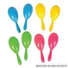 RINCO 4IN PLST NEON MARACA 2CT