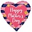 Anagram 17IN HAPPY MOTHER'S DAY NAVY AND PINK