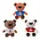 FIESTA TOYS 9IN SPORT BEARS WITH #1 DAD