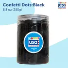 Gemar 8OZ BLACK METALLIC CONFETTI