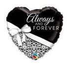 ALWAYS AND FOREVER HEART SHAPE FOIL