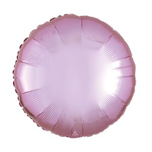 Anagram 17IN METALLIC PEARL PASTEL PINK ROUND