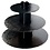 ENJAY 3-TIER BLACK CUP CAKE STAND