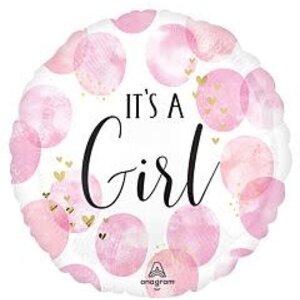 Anagram 28IN BABY GIRL WATERCOLOR - FLT