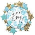 Anagram 26IN BABY BOY BL WATERCOLOR - FLT