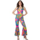 60'S TYE DYE JUMPSUIT L