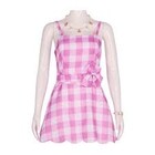 80'S PINK FASHION SUMMER DRESS L