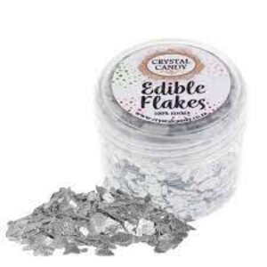 CRYSTAL CANDY EDIBLE FLAKES SILVER