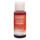 LORANN OILS LORANN LIQ GEL COLOR CORAL 1 OZ