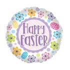 Burton and Burton 17IN EASTER DOILY FLOWER AND EGGS HAPPY EASTER