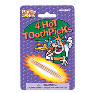 PARTY JOKE- HOT TOOTHPICKS 4CT