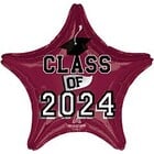 XL XtraLife 18IN CLASS OF 2024 BERRY STAR