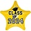 XL XtraLife 18IN CLASS OF 2024 YELLOW STAR