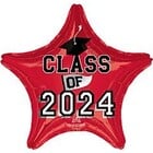 XL XtraLife 18IN CLASS OF 2024 RED STAR