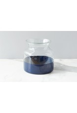 Navy Colorblock Flower Vase