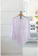 Linen Sheer Poncho - Lavender