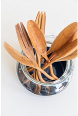 Wavy Salad Spoon and Fork