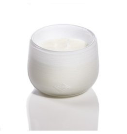 White Glass Balloon Candle - 9oz