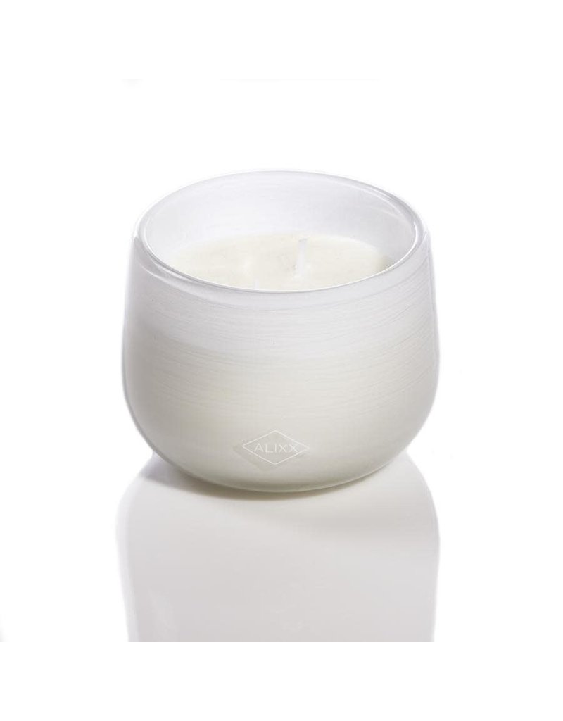 White Glass Balloon Candle - 9oz