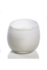 White Glass Balloon Candle - 20oz