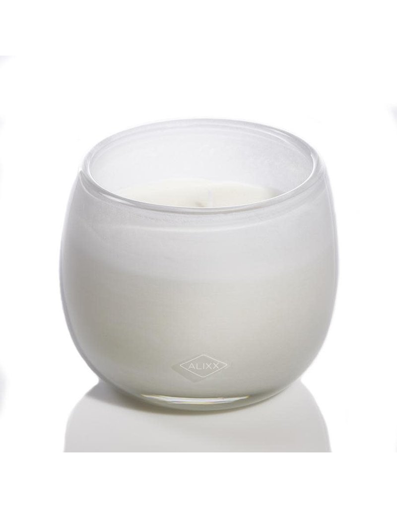 White Glass Balloon Candle - 20oz