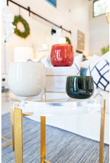 White Glass Balloon Candle - 40oz.