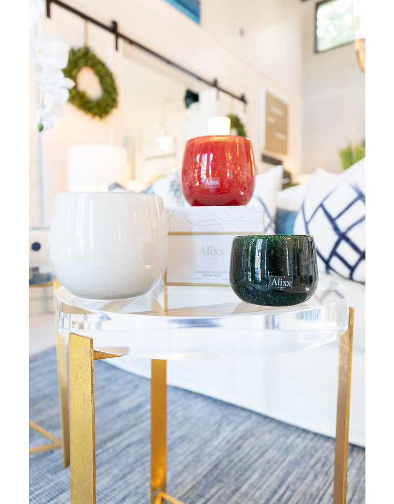 White Glass Balloon Candle - 40oz.