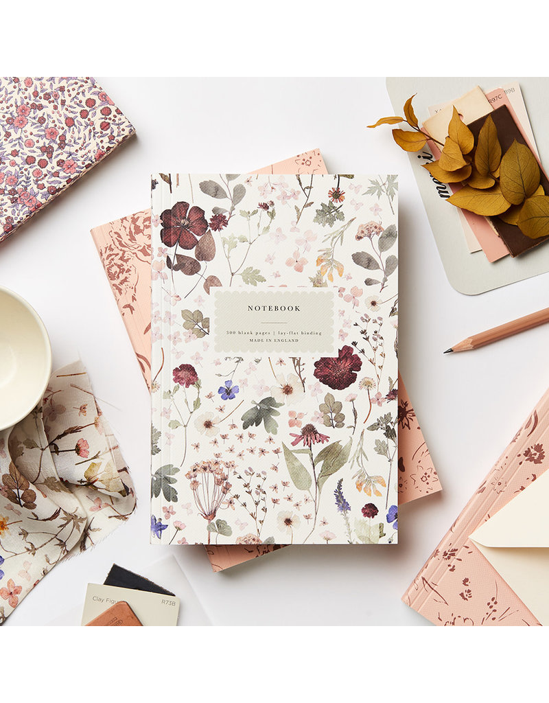 Heirloom Pressed Floral Lay Flat Notebook