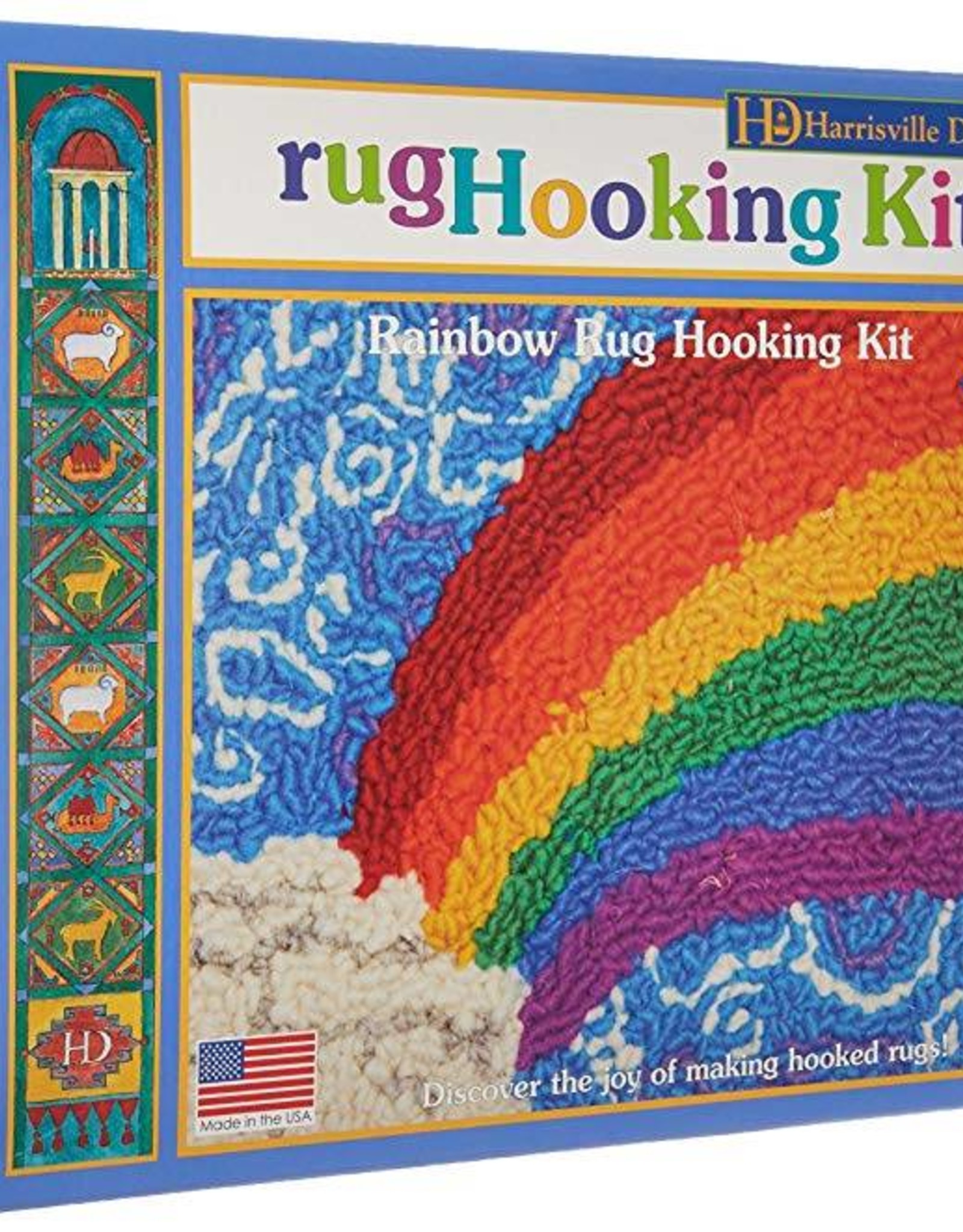 Harrisville Designs Harrisville Designs Rainbow Rug Hooking Kit