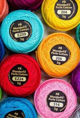 WonderFil Specialty Threads Sue Spargo Eleganza 2-ply #8 Perle Cotton Variegated Wildfire #29 