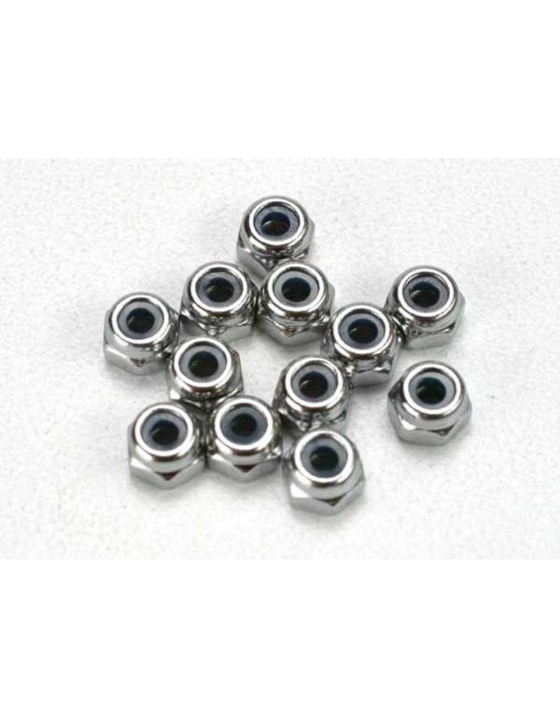 TRAXXAS TRA5158 NUTS, 2.5MM NYLON LOCKING (12) STEEL