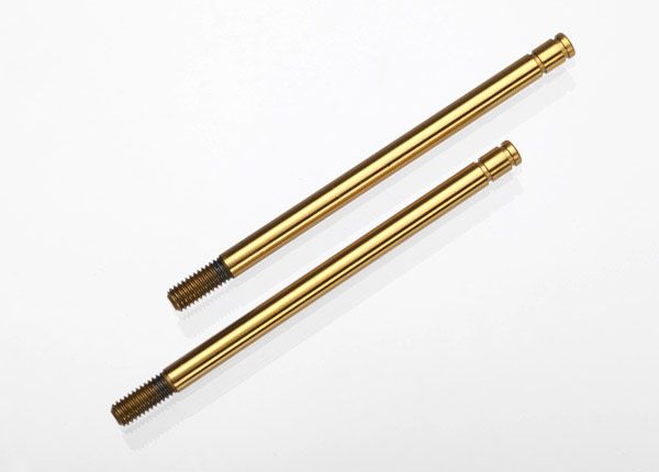 TRA2765T SHOCK SHAFTS, HARDENED STEEL, TITANIUM NITRIDE COATED (X-LONG) (2)