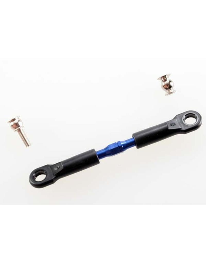TRAXXAS TRA3737A TURNBUCKLE, ALUMINUM (BLUE-ANODIZED), CAMBER LINK, FRONT, 39MM (1)(ASSEMBLED W/ROD ENDS)/HOLLOW BALLS (2)(SEE PART 3741A FOR COMPLETE CAMBER LINK SET)