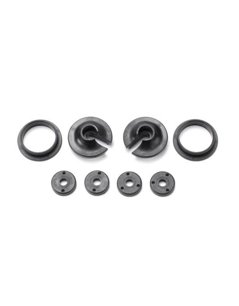 TRAXXAS TRA3768 SPRING RETAINERS, UPPER & LOWER (2)/ PISTON HEAD SET (2-HOLE (2)/ 3-HOLE (2))
