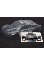 TRAXXAS TRA6811 SLASH 4X4 BODY (CLEAR, REQUIRES PAINTING)/ WINDOW MASKS/ DECAL SHEET