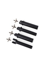 TRAXXAS TRA6850X HALF SHAFTS, HEAVY DUTY (EXTERNAL SPLINED (2)/ INTERNAL SPLINED (2))/ METAL U-JOINTS (4)