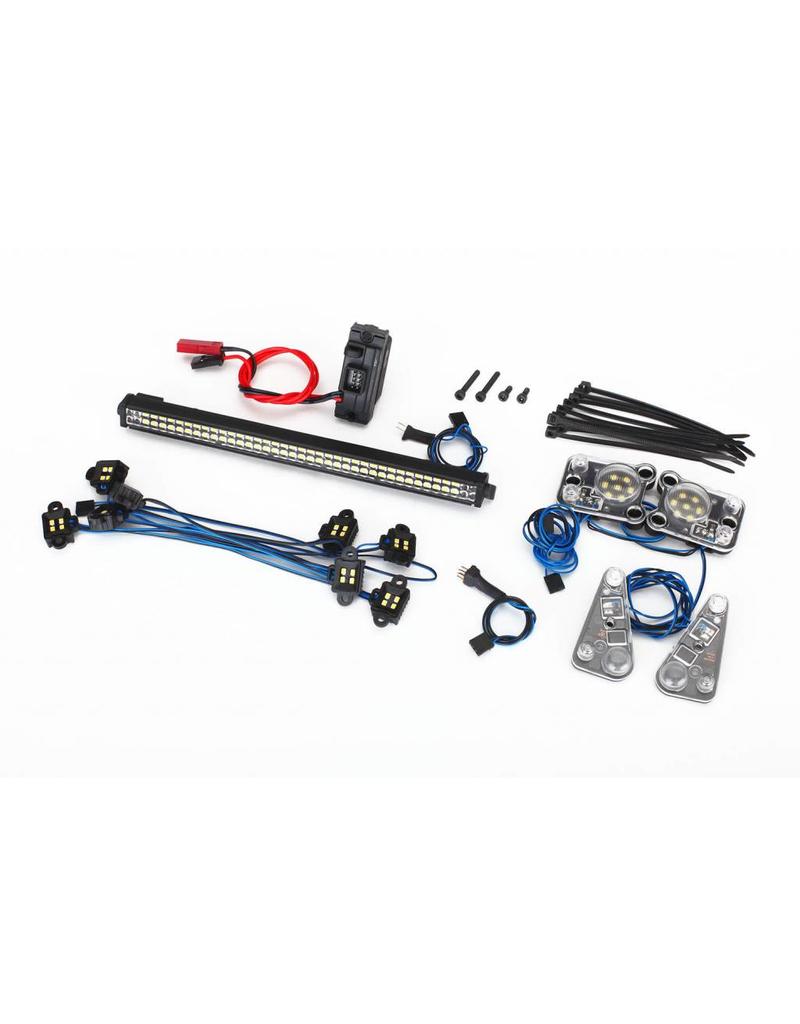 TRAXXAS TRA8030 LED LIGHT SET, COMPLETE (CONTAINS ROCK LIGHT KIT, LED LIGHTBAR (RIGID®), LED HEADLIGHT/TAIL LIGHT KIT, POWER SUPPLY, AND 3-IN-1 WIRE HARNESS) (FITS #8011 BODY)