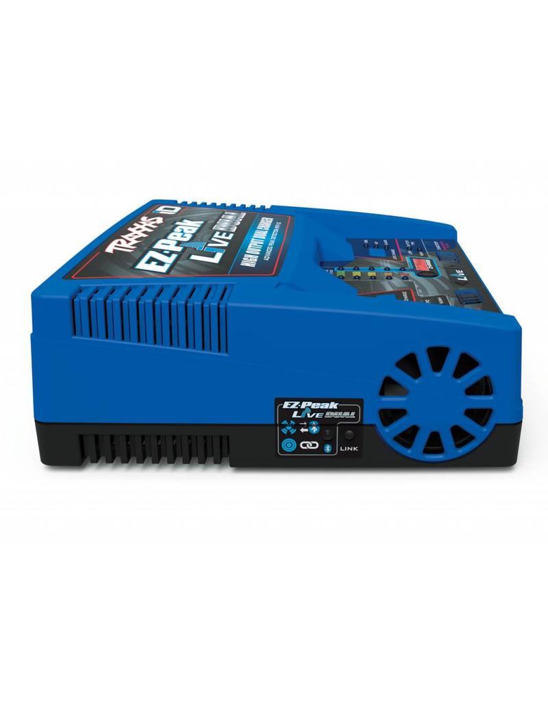 TRAXXAS TRA2973 CHARGER, EZ-PEAK LIVE DUAL, 200W, NIMH/LIPO WITH ID AUTO BATTERY IDENTIFICATION