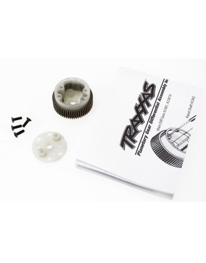 TRAXXAS TRA2381X MAIN DIFF WITH STEEL RING GEAR/ SIDE COVER PLATE/ SCREWS (BANDIT, STAMPEDE, RUSTLER)