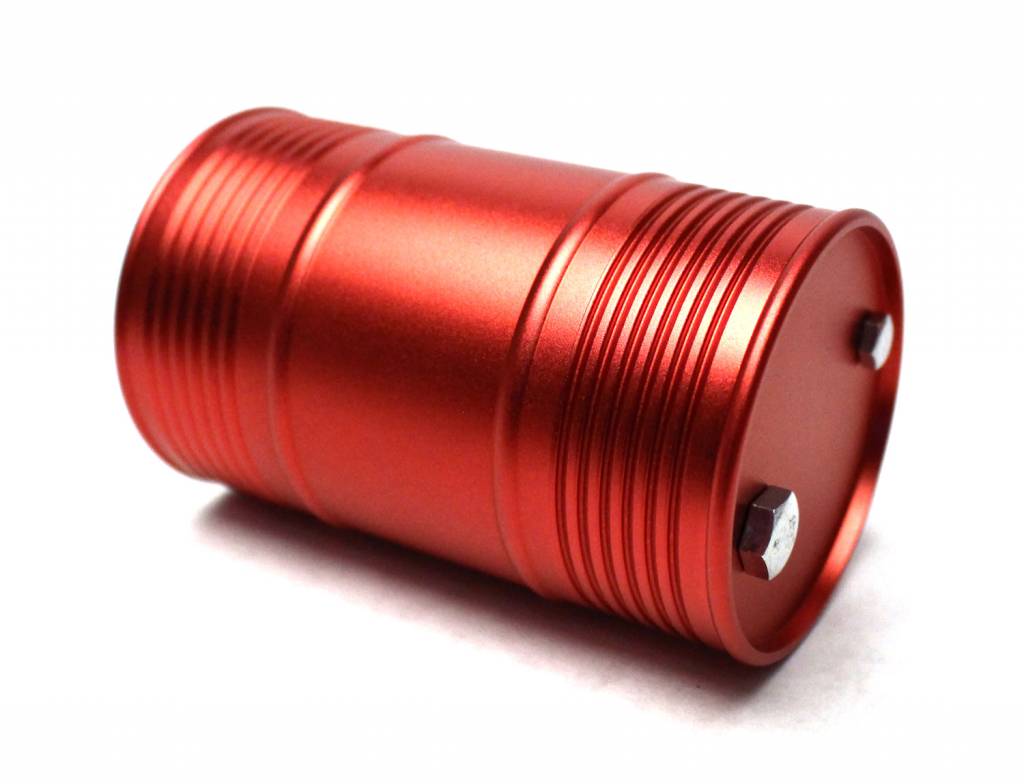 RCE3408R 1/10 SCALE ALUMINUM OIL DRUM RED