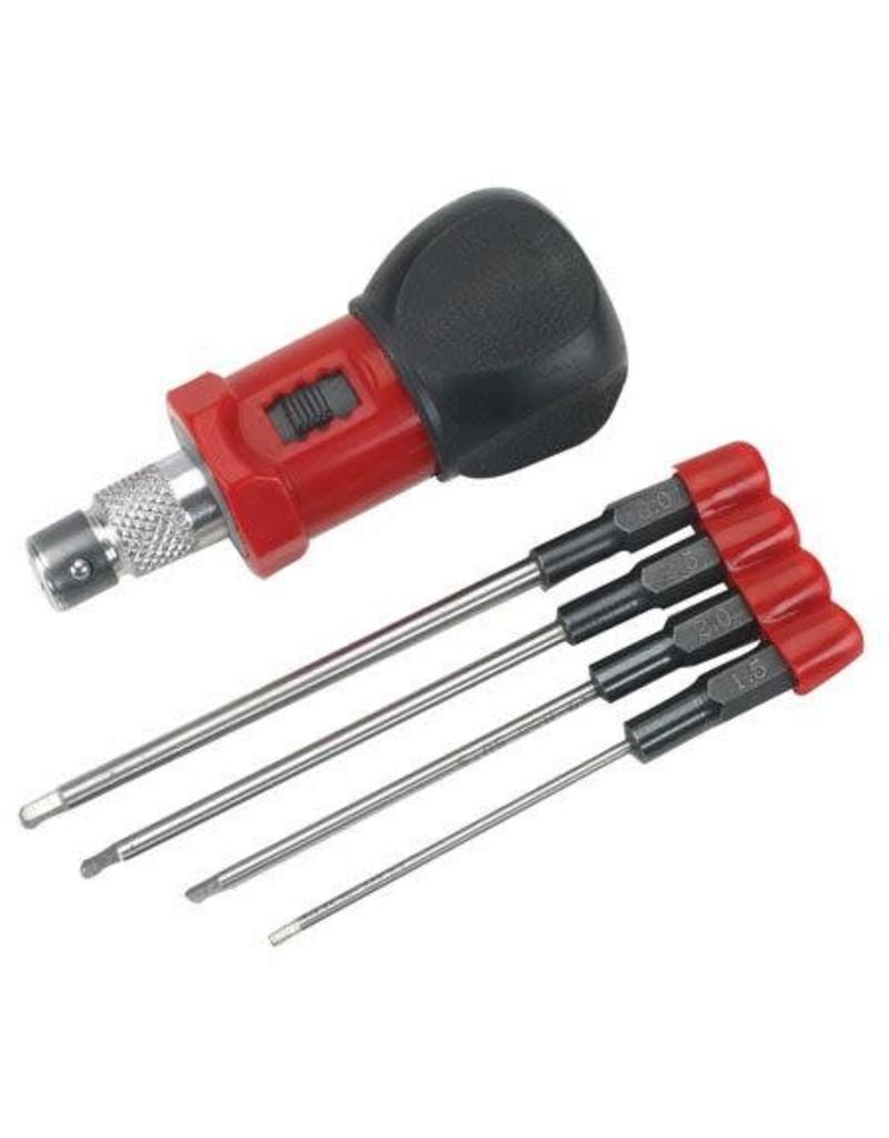 DYNAMITE DYN2930 4PC METRIC HEX WRENCH SET WITH HANDLE
