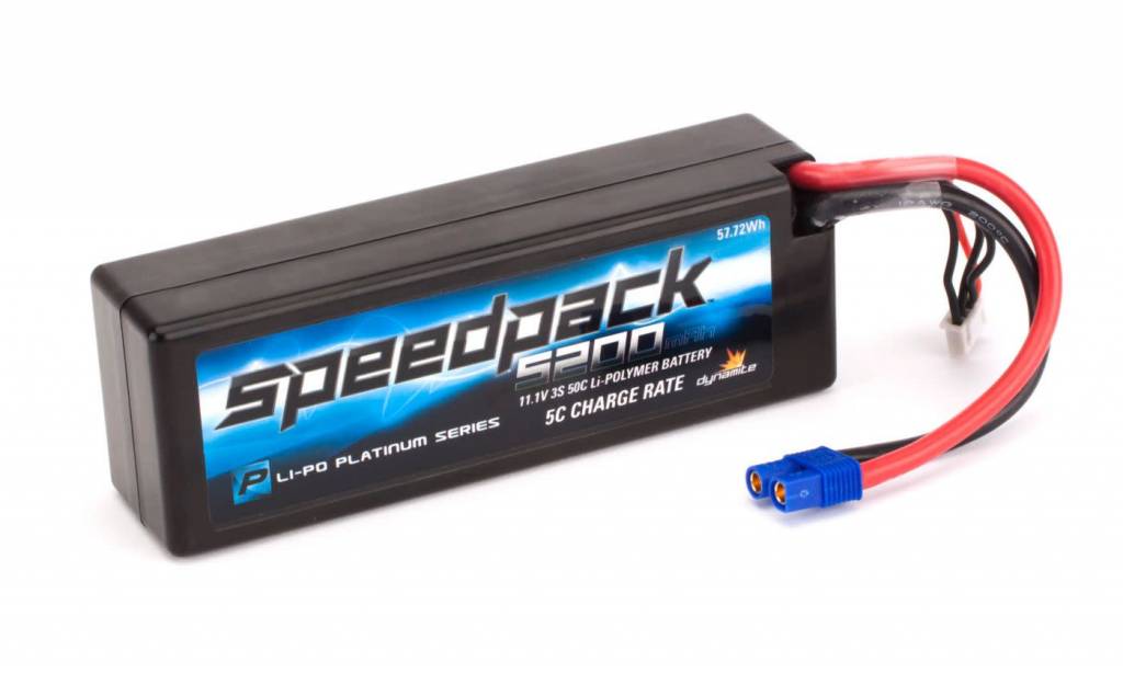 DYNP4001EC 3S LIPO 11.1V 5200MAH 50C HARDCASE BATTERY: EC3